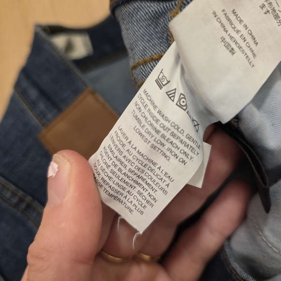 Madewell Dark Wash Stretch 10" High-Rise Cute Casual Skinny Jeans Size 29T - Picture 10 of 10